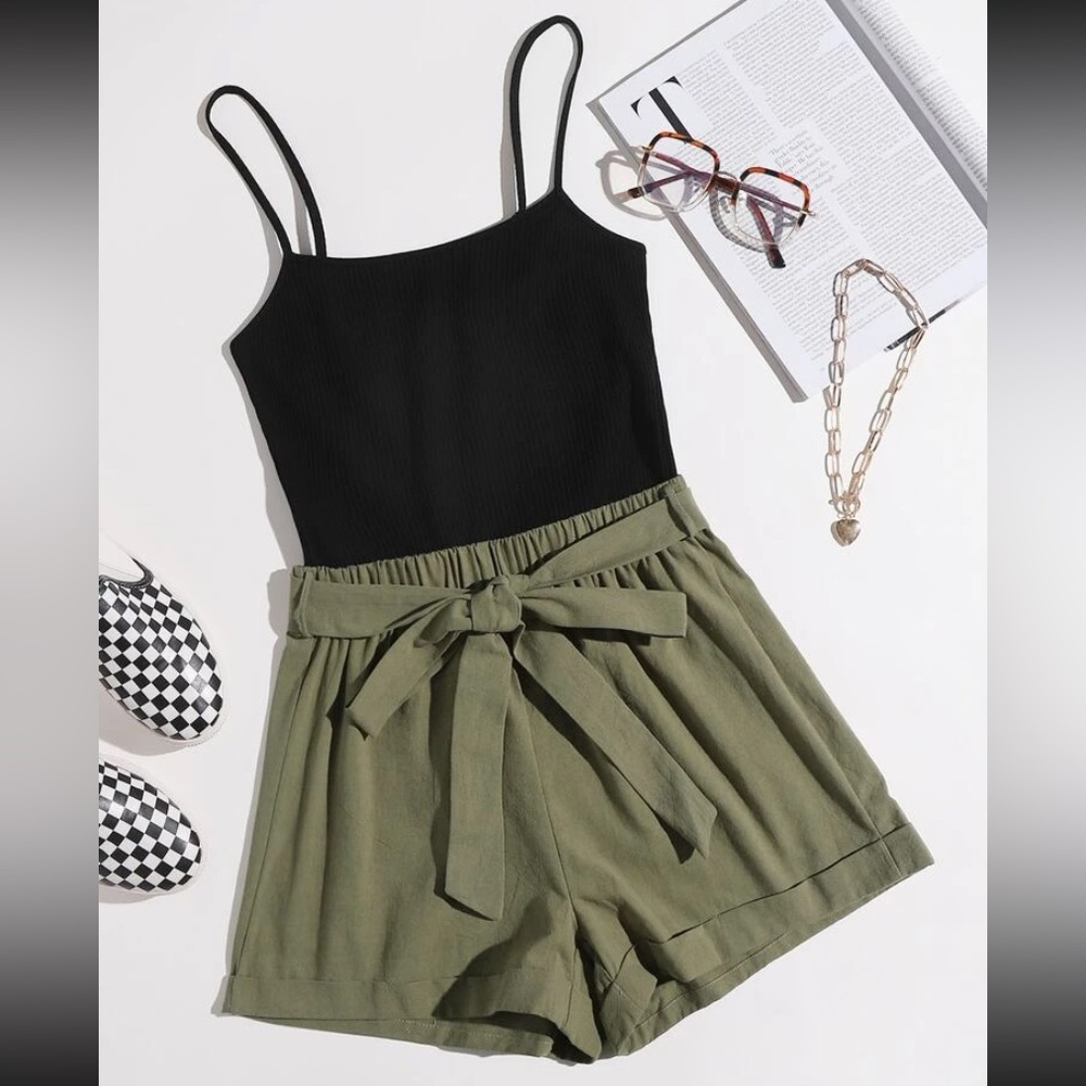 Sleeveless romper
